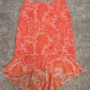 Y2K Banana Republic Paisley Print Women's Skirt